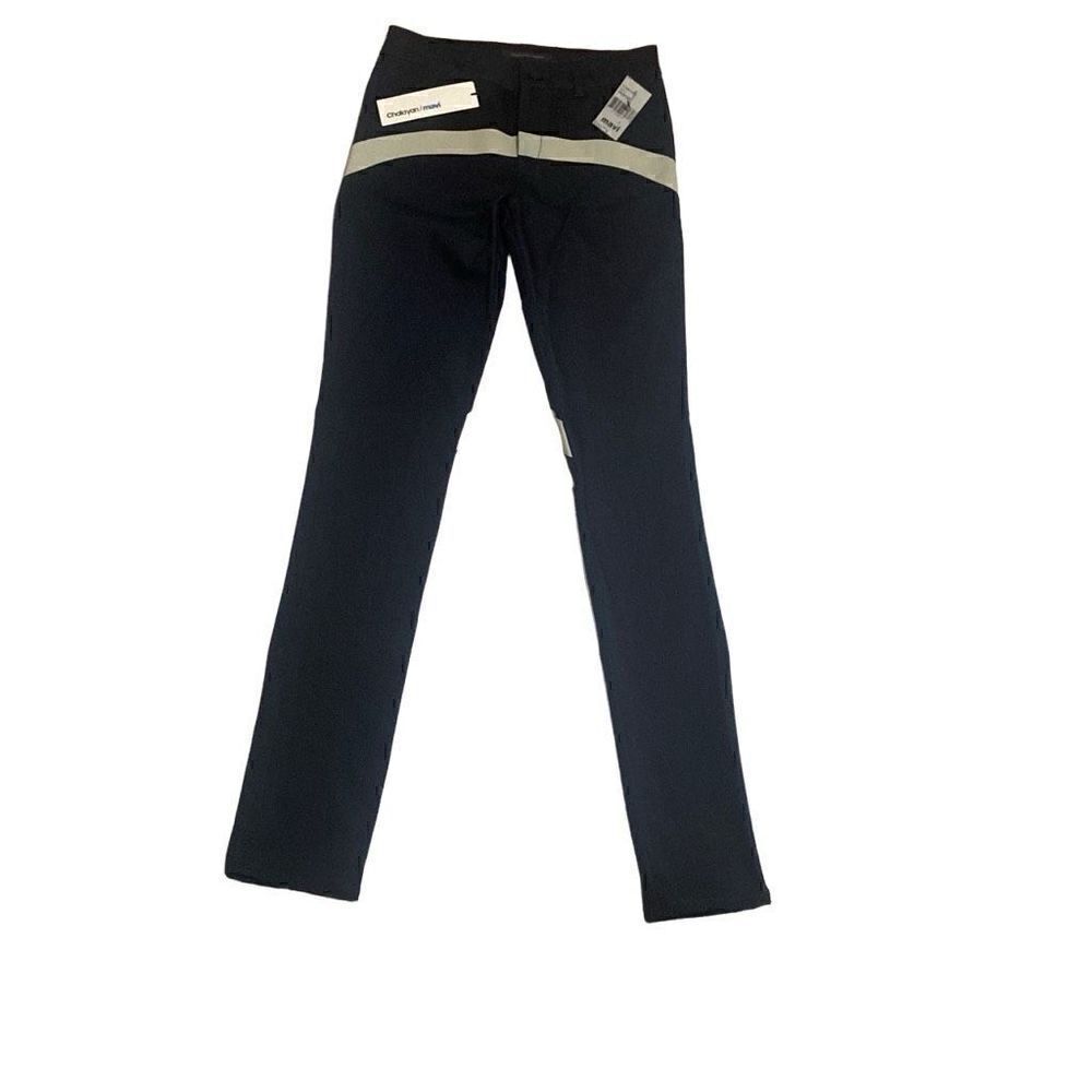 Chalayan Mavi Limited Edition Black Denim Jeans Cream Stripes Women’s 26/33 NWT